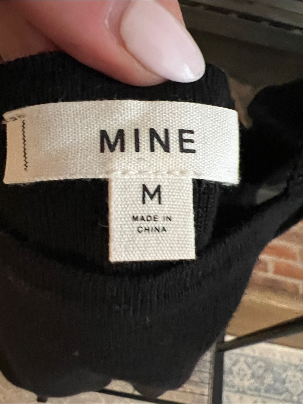 mine Black Ruffle Strap Tank Top - Picture 3 of 5